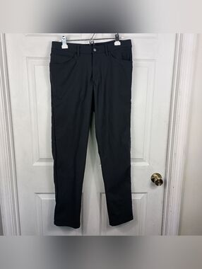 Lululemon Pants 33x32 Mens Black ABC Slim Stretch Pockets Reflect Cuffs Gorpcore